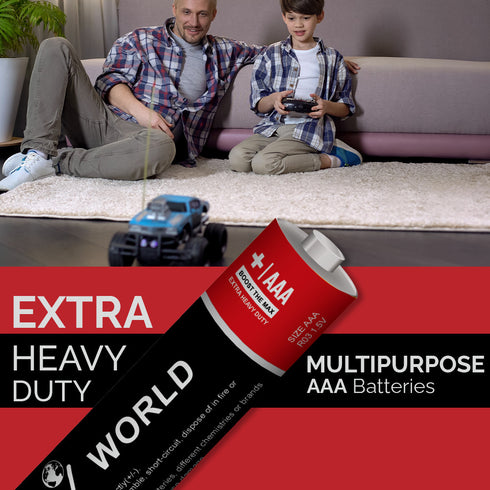 Extra Heavy Duty AAA Battery Cells - 4 Pcs | WBM World